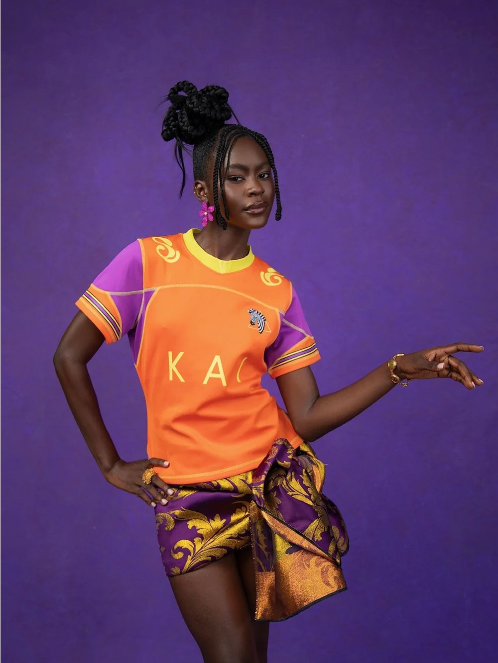 KAIl Collective- Kaida Football Jersey - Orange